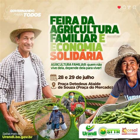 Urandi sediará Feira da Agricultura Familiar Alô Cidade