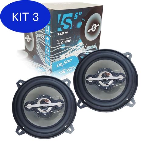 Kit Par Alto Falante Polegadas Quadriaxial Leson Ls Submarino