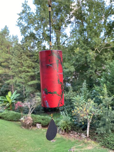 Joyous Wind Chime 15 Inch Beautiful Red Color Wind Chime The Etsy