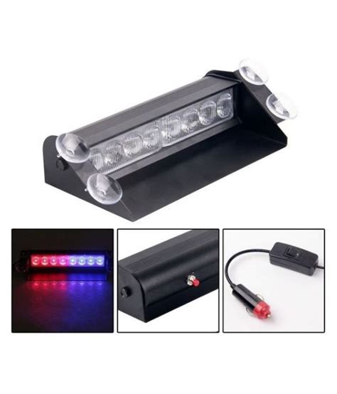 Trigcars Volkswagen Vento Waterproof 8 LED Red Blue Police Flashing