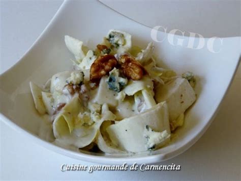 Salade D Endives Sauce Au Fromage Roquefort Et Noix Recette Par Carmen