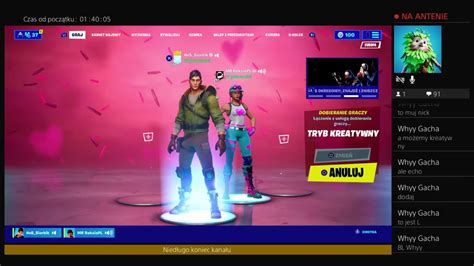 Fortnite Z Widzami LIVE Sajmon Customy I Wiele Innych Lecimy Po 50