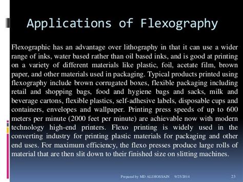 Flexography