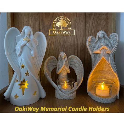 Buy Oakiway Memorial Ts Angel Tealight Candle Holder Statue