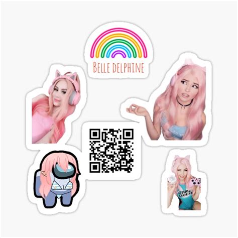 Belle Delphine Sticker Pack Sticker For Sale By Bestizeyy Redbubble