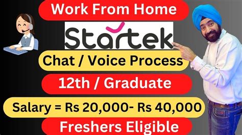 Work From Home Job Customer Support Job In Startek Chat Voice