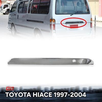 Rear Trunk Lid Tailgate Cover Chrome Accent Trim For Toyota Hiace Van