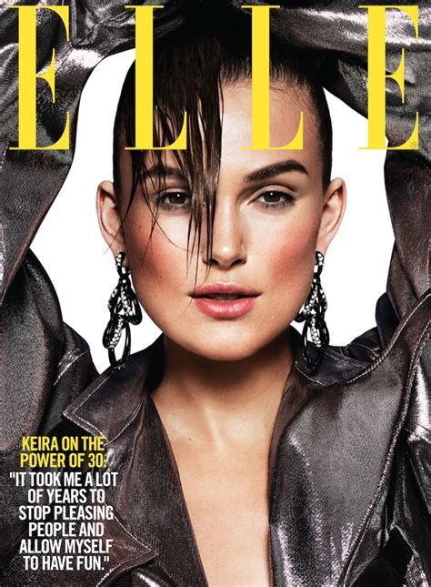 Keira Knightley Stars On Elle September 2015 Covers