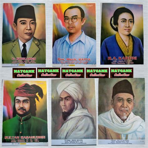 Jual Poster Pahlawan Dan Tokoh Nasional Ri Ukuran Tanggung X Cm