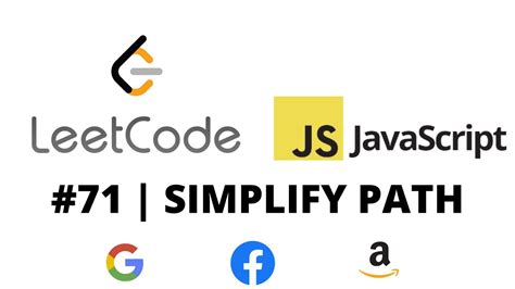 LEETCODE 71 JAVASCRIPT SIMPLIFY PATH YouTube