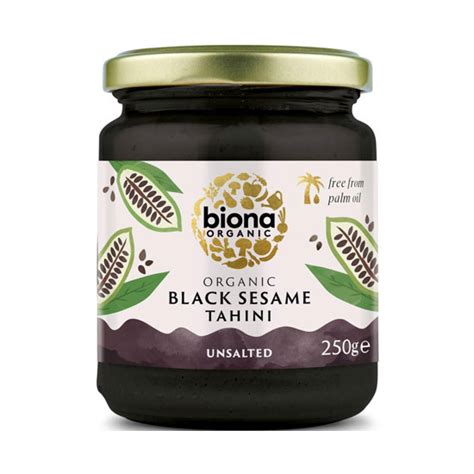 Biona Black Sesame Tahini Unsalted Organic The Natural Grocery Store