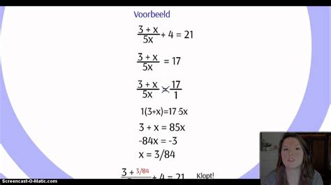 Gebroken Functies Vergelijking Oplossen Wiskunjeleren Oud Youtube