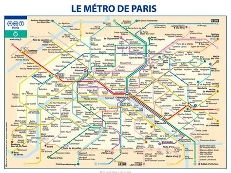 Plan De Metro Parisien Info Voyage Carte Plan