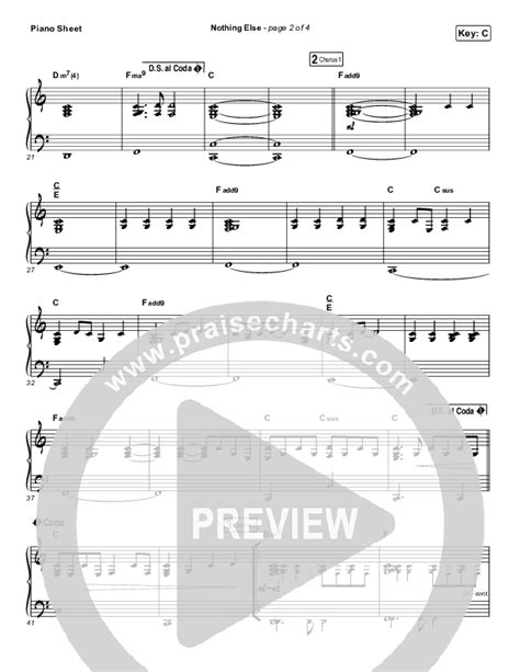 Nothing Else Sheet Music PDF (Cody Carnes) - PraiseCharts