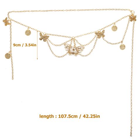 Butterfly Body Chain Tassel Chain Belly Chain Butterfly Charm Waist