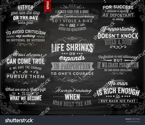 Set Quotes Typographical Posters Vector Design Stock Vector (Royalty ...