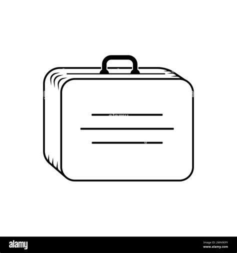 Suitcase Vector Icon Illustration Symple Design Stock Photo Alamy