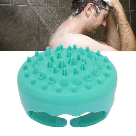 Atyao Brosse De Bain En Silicone Verte Brosse De Massage De Douche En