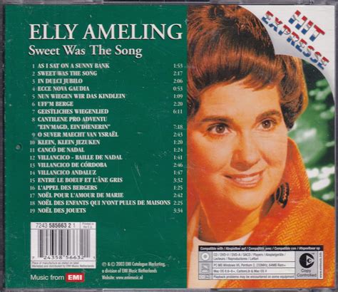 Sweet Was The Song Elly Ameling Cd Album Muziek