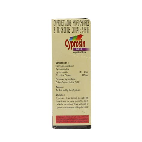 Cyprosin Syrup Ml Price Uses Side Effects Composition Apollo