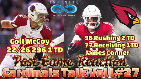 Cardinals Talk Vol 27 Post Game Reaction Arizona Cardinals Vs San