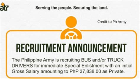 Special Enlistment Philippine Army UnliPositive