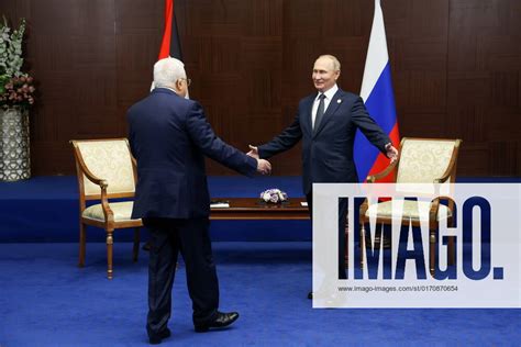 Astana Vladimir Putin Meets Mahmoud Abbas IMAGO