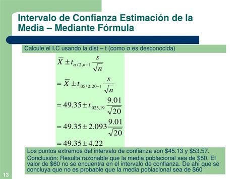 Ppt Estimaci N E Intervalos De Confianza Powerpoint Presentation