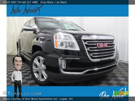 Onyx Black 2016 Gmc Terrain Slt Awd Jet Black Interior Vehicle Archive