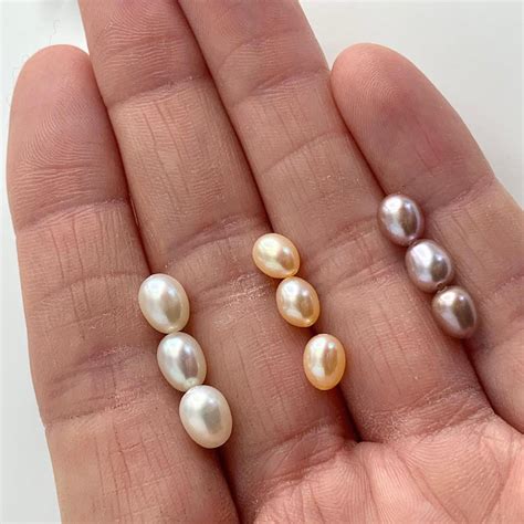 Freshwater Cultured Mixed Colour Drop Pearls 5 6 Mm Chalmers Gems