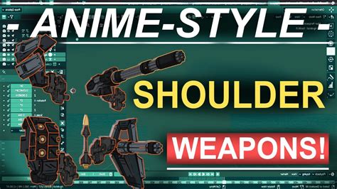 3d Anime Style Sci Fi Shoulder Weapons Pack Youtube