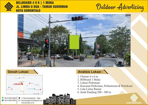 Sewa Titik Billboard Dan Baliho Di Gorontalo Jl Limba U Dua Taman