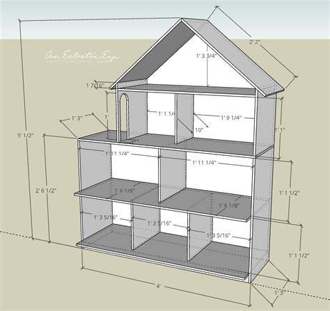 Printable Dollhouse Blueprints Woodworking Plans