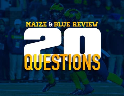 20 Questions About The Michigan Football Offense Maizeandbluereview