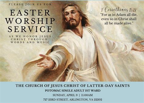 Easter Sunday Worship Service The Church Of Jesus Christ Of Latter