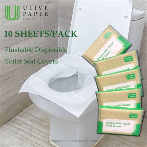 Toilet Seat Covers Disposable 10pcs Flushable Travel Disposable Toilet Seat Covers Shopee