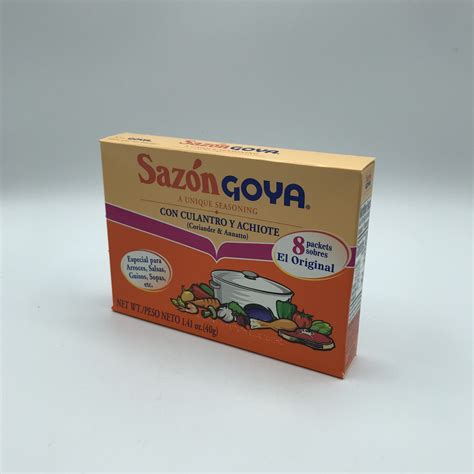 Goya Sazon Cilantro Y Achiote 1 4oz America Latina Grocery And Eatery