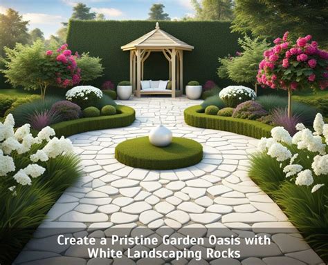 Create A Pristine Garden Oasis With White Landscaping Rocks Corley Designs