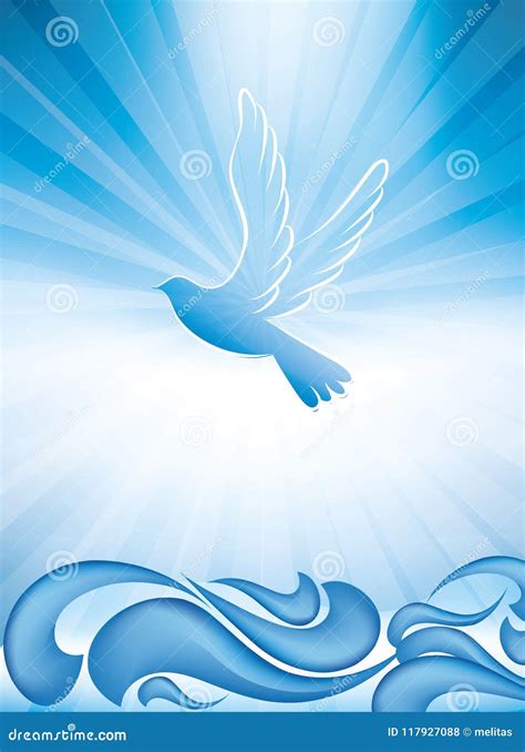 Baptism Water Cross Logo Vector Illustration | CartoonDealer.com #205881308