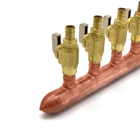 6 Branch 12in Pex Closed Copper Manifold Pex Supply Canarsee