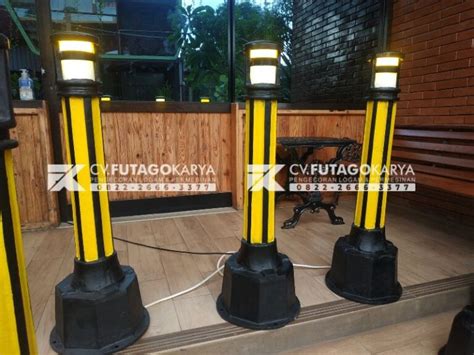 Bollard Lampu Taman Dan Trotoar Pedestrian Berkualitas Futago Karya