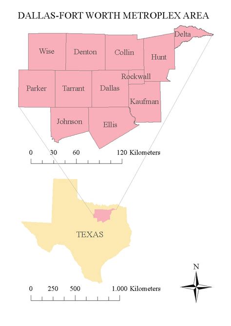 Dallas Fort Worth Metroplex Area Download Scientific Diagram