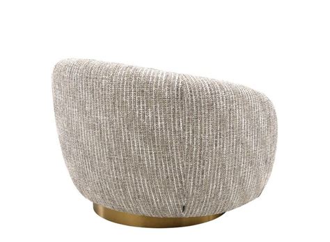 EICHHOLTZ Swivel Armchair Brice Mademoiselle Beige Wilhelmina Designs