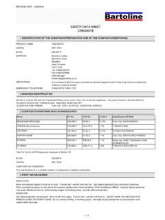 SAFETY DATA SHEET CREOSOTE Smith And Allan Safety Data Sheet