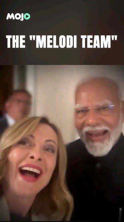 Italian Pm Georgia Meloni And Pm Modis Selfie At The G7 Summit Goes