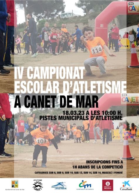 Campionat Escolar Atletisme A Canet De Mar Consell Esportiu Del Maresme