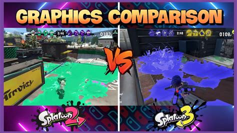 Splatoon 2 Vs 3 Graphics Comparison Youtube