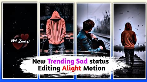 New Sad Status Video Editing In Alight Motion New Sad Video Editing