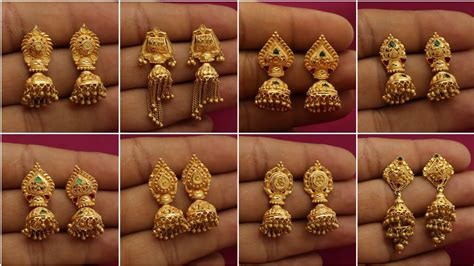 Latest Gold Jhumka Design With Weight Gold Earring Jhumka Design Daily