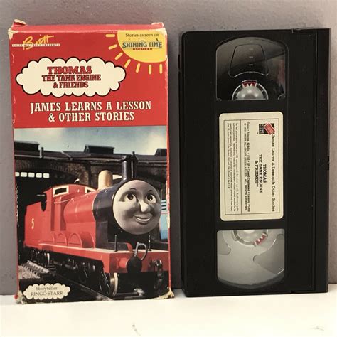 Thomas Friends James Learns A Lesson Vhs Tape Tank Engine Train The